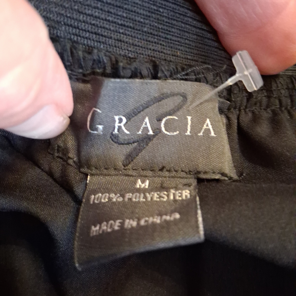 Gracia Feather Mini Skirt In Black Sz. M Boho Festival Party - Picture 8 of 14